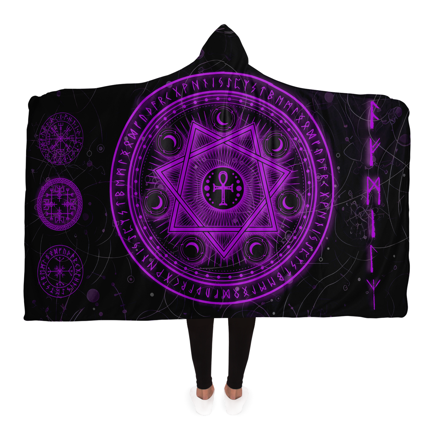 Official 3ntheogenik "Sacred Geometry" Hooded Blanket